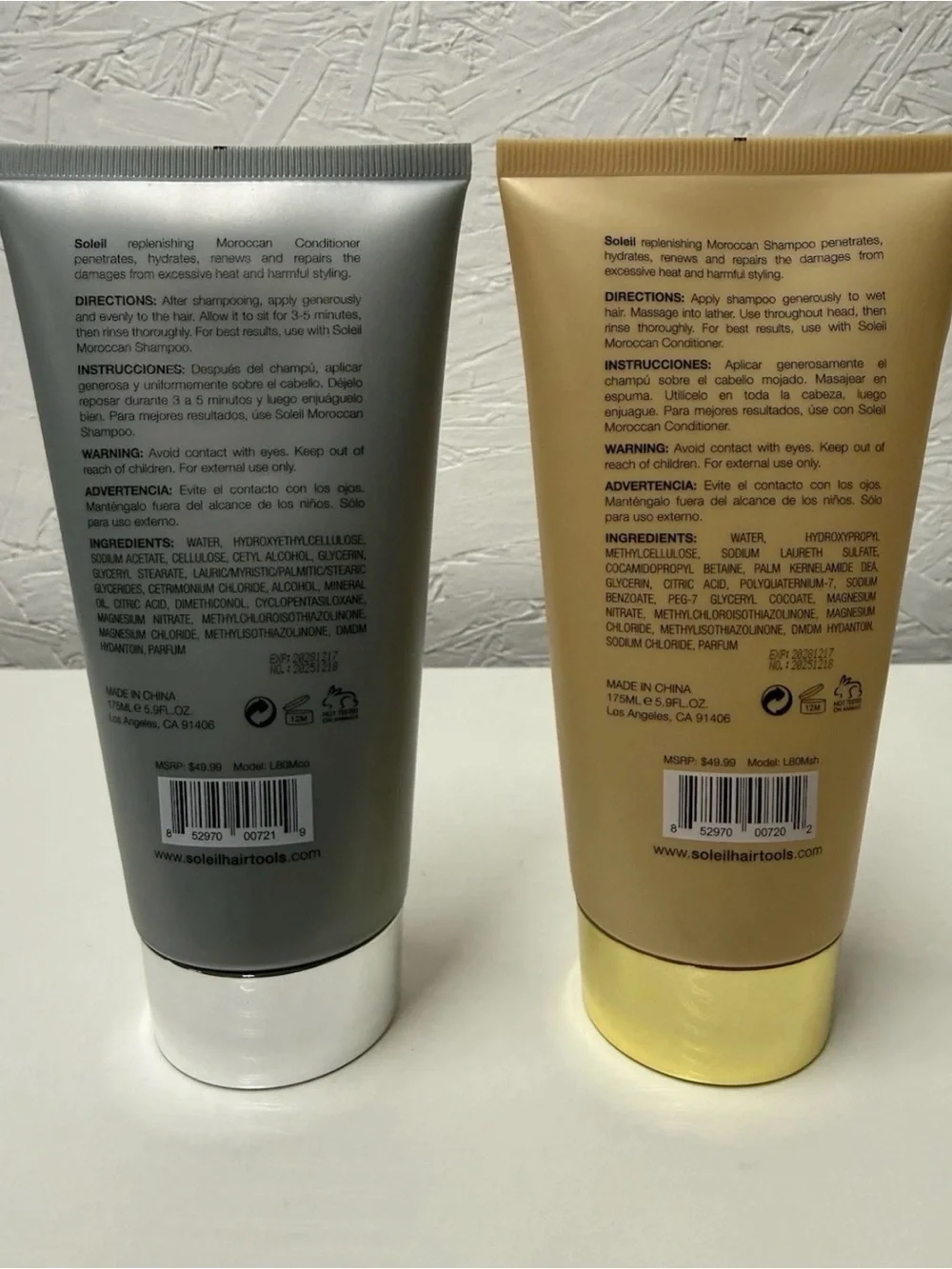 Moroccan Shampoo - Cream - Paraben-Free Hydrolane Formula